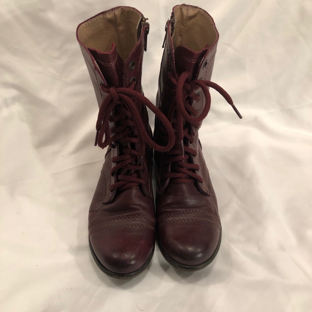 Maroon Steve Madden Boots